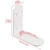 MOOCHE 4 Stück L Edelstahl Bracket, Heavy Duty Corner Brace