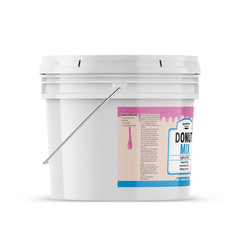 Unpretentious Raised Donut Mix, 1 Gallon, Baking & Frying, Light