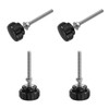 QUARKZMAN 4 Sets Knurled Buttons Thumb Screws with Nuts Washers