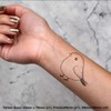 4 x 'Cute Fat Bird' Temporary Tattoos - Water Resistant,
