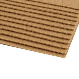 cyclingcolors 2 x Coloured Felt Felt Fabric Hobby Crafts Sewing Scrapbooking Craft Decoration Decoupage A4 20 x 30 cm Thickness 2-3 mm Polyester 416 g/m² - Dark Beige