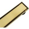 Neodrain 30-Inch Gold Linear Shower Drain, 2-in-1 Flat & Tile