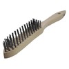Lessmann Hand Wire Brush Design: 5 Rows, Smooth Steel Wire