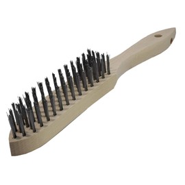 Lessmann Hand Wire Brush Design: 5 Rows, Smooth Steel Wire