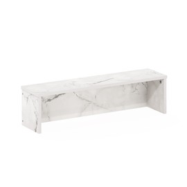 Furinno Helena Kitchen Counter Stackable Organizer Shelf, Set of 1, 23-Inch, Marble White