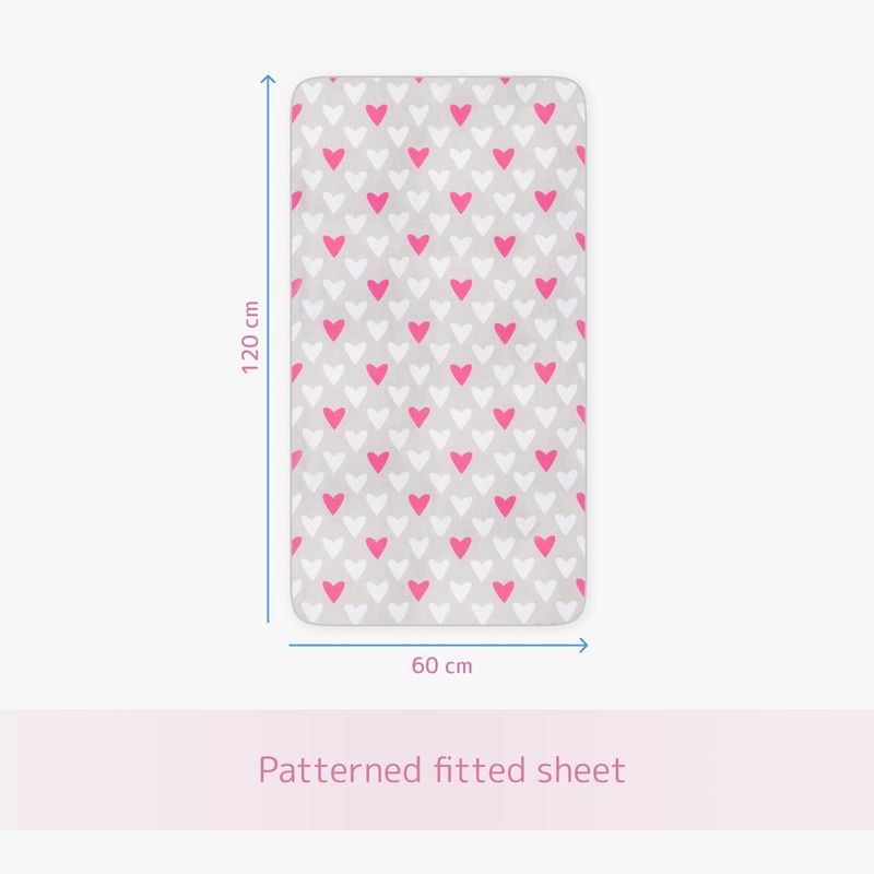 3 Piece Set Duvet Cover Pillowcase and Fitted Sheet for