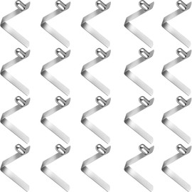 20 Pcs Spring Clips Stainless Steel Kayak Paddle Snap Clips Locking Tube Pin for Outdoor Camping Awning