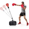 LDALY Punching Bag with Stand for Adults & Teens, Reflex