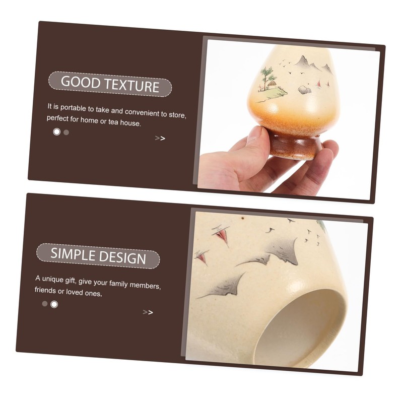 Mikinona Ceramic Matcha Whisk Holder Japanese Matcha Tea Set Accessory