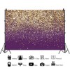 ZJRBJB 7x5ft and Gold Glitter Party Backdrop for Birthday Bokeh