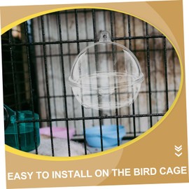 VILLFUL Bird Hanging Bathtub for Parrots Durable Bath Box for Bird Cage Easy to Install Parakeet Bathing Tub Convenient Stress Relief and Cleaning for Your