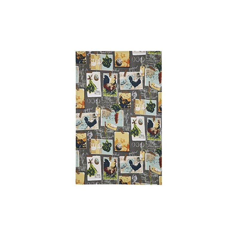 Chalkboard Chickens Tea Towel