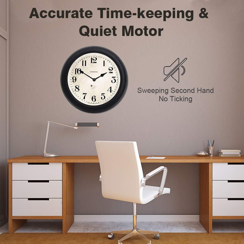EMOON 2 Pack Silent Sweep Quartz Clock Movement Mechanism with
