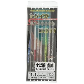 Shimoda Fishing Gear SIB-1117 Straight G Spear Squid Sabiki Beadro 4.3 inches (11 cm) 1 Tier - 7 Pieces Super Skill Straight Connection