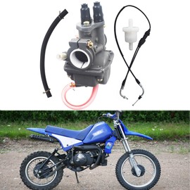 munirater Carburetor Carb Throttle Cable Replacement for PW80 PW 80 Y-Zinger Dirt Bike 1983-2006