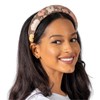 Bellefixe Padded Headband for Women (Sequin Florals), Wide Padded Headband
