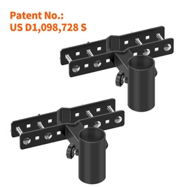 Balcony Umbrella Stand Outdoor Base,Heavy Duty Adjustable Metal Deck Patio Umbrella Holder Mount Clamp for Fence, Railing, Deck