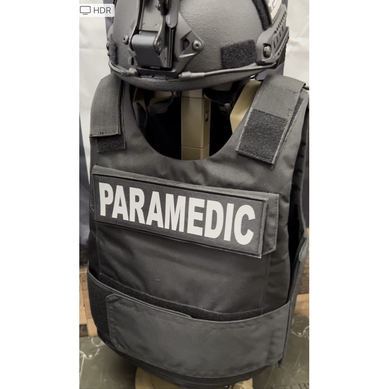 REDEMPTION TACTICAL 2 Pack Paramedic 3x10 Reflective Patches for Front