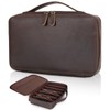 Polare Full Grain Leather Travel Sunglasses Organizer Case, Multiple Pairs