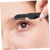 Baluue 6pcs Dual-ended Eyebrow Brush and Comb Foldable Stainless Steel