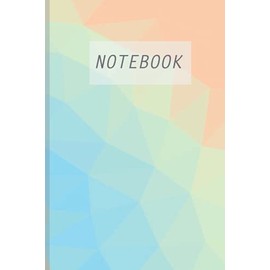 Pastel Color Notebook~ Journal or Planner for Everyday Life with date header, 6" x 9", 120 pages of single line paper