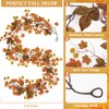MARTINE MALL 2 Pack Fall Maple Leaves Garland, 6.5ft/Piece Artificial