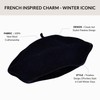Basic Sense Plain Beret Hat 100% Wool French Beret Winter
