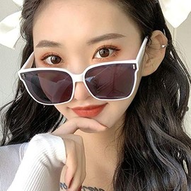 TECH-LINE-DIRECT (Leopard Frame + Black Lens) Oversized Sunglasses Women Men Retro Big Square Sun Glasses Brand UV400