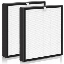 Skydiras TZ-K2 True HEPA Filter Replacement, Compatible with ToLife TZ-K2 Air Purifier, TZ-K2-A HEPA Filter, 3-in-1 HEPA High-Efficiency Activated Carbon Filter, 2 Pack