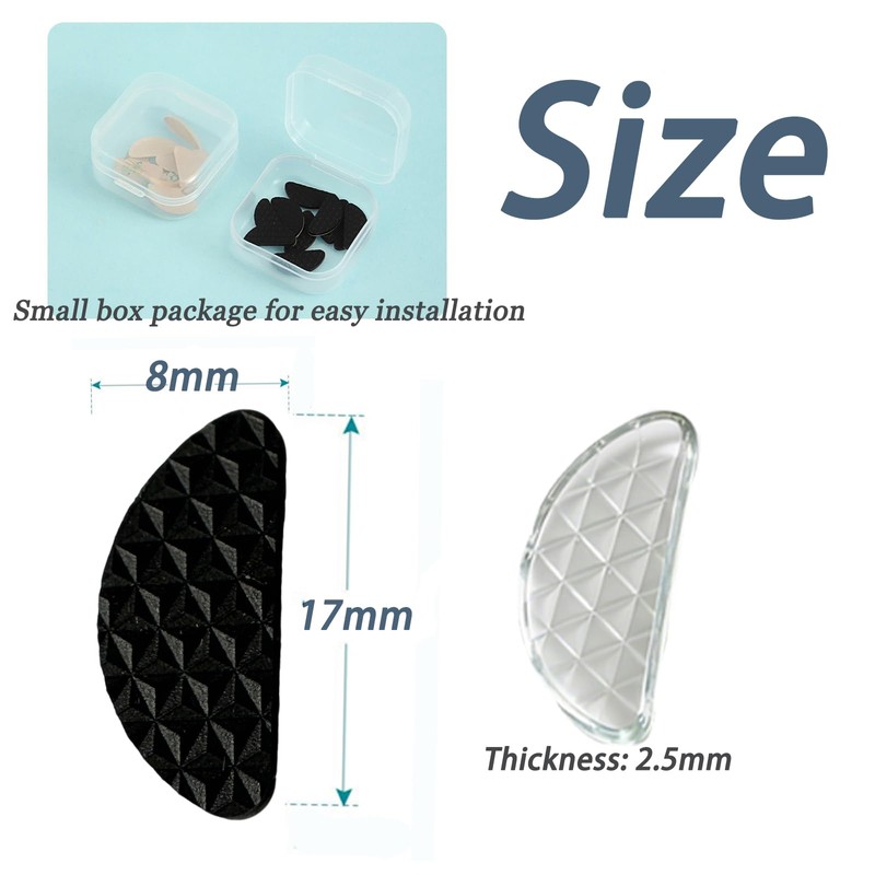 10 Pairs Glasses Nose Pads, Anti-Slip Adhesive Silicone Nose Cushion