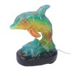 Animal Table Lamp Retro USB Plug in Decorative Resin Dolphin