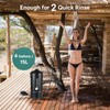 DR.PREPARE Camping Shower, 4 Gallons/15L Portable Shower with Foot Pump,