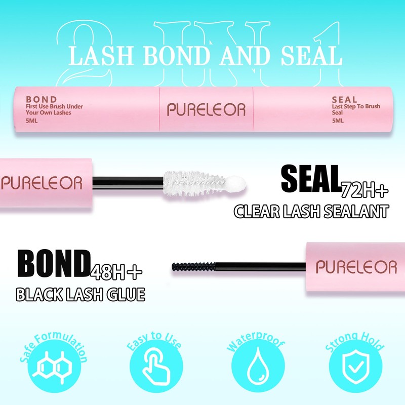 PURELEOR Cluster Lashes Kit DIY Individual Lash Clusters at Home