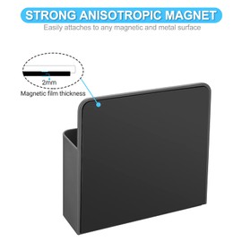 luvtree 2 Pieces Strong Magnetic Dry Erase Marker Holder Chalk Organiser,Whiteboard Fridge Pen Holder,Locker Organiser Shelf,Remote Control Holder,White Board Accessories. Grey.