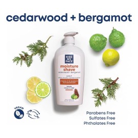 Kiss My Face Afeitado Humectante De Madera De Cedro + Bergam