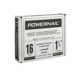 Powernail PowerCleats 16ga 1-3/4" Cleat for Hardwood Flooring box of 5000 cleats