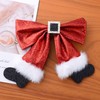 Christmas Stocking Hair Bow Clips Sparkly Sequin Christmas Hair Accessories
