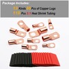TKDMR 195Pcs Copper Wire Lugs AWG2 4 6 8 10