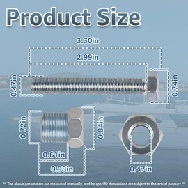 Lakapre for Volvo Penta 21700443 21700445 3584350 Impeller Puller Kit for Volvo Penta Marine Impeller Replacement for Impeller Puller Kit Part #3843948 (1PCS)