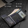 YESIIW Wallets for Men UK RFID Blocking Leather Minimalist Smart