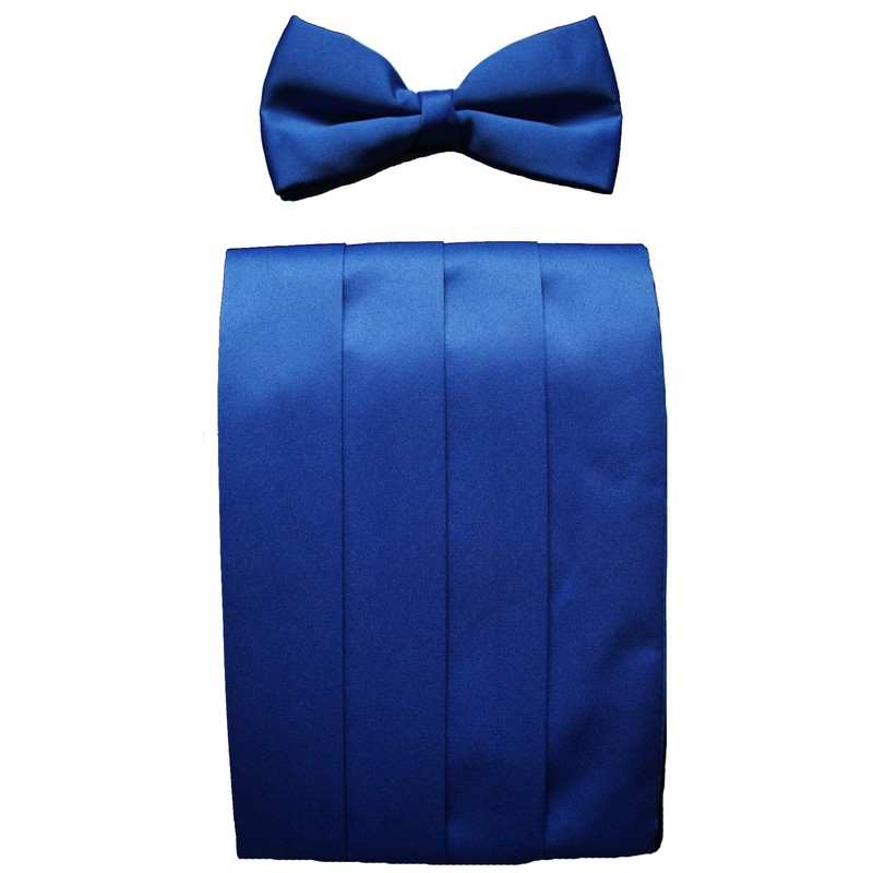 Clermont Direct Royal Blue Cummerbund & Bow Tie Set