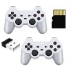 Unbranded Upgraded Reliable Compact 2x Wireless Game Controllers 2.4G Receiver