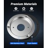XtraGlow 4Pcs Stainless Steel Watermelon Light Bunk Adapters Round Marker