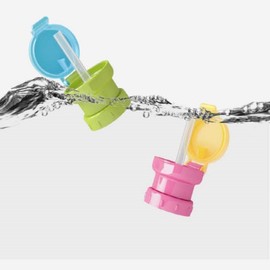 Celebrity straw lid straw cap water bottle cap water leak prevention, green / 연예인 빨대 뚜껑 스트로우캡 물병캡 물샘방지, 그린