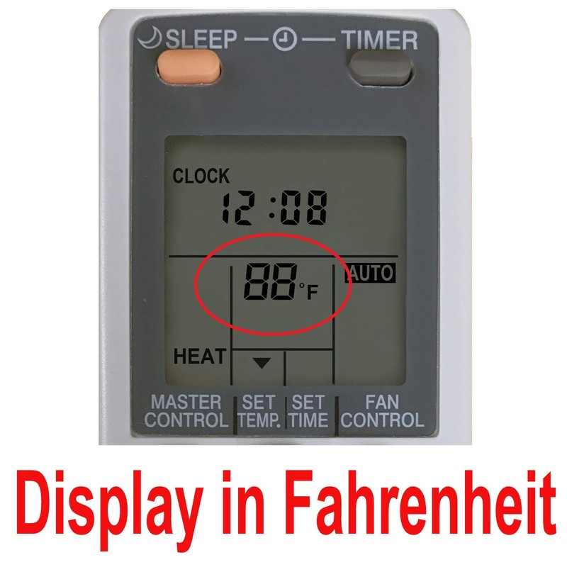 YING RAY Replacement for Fujitsu Air Conditioner Remote Control for