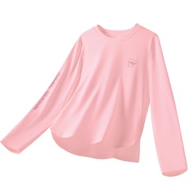 Angel season - Camisetas de manga larga para niñas de 7 a 14 años, Rosado A, 11-12 Años
