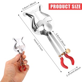 XIHIRCD Trumpet Lyre Clip, 5.5x2 Inch Metal Clamp On Lyre Sheet Music Clip for Trumpet Lyre and Flip Folder Musical Instrument Accessories for Beginners Practicing Marching Band