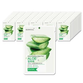 Eunyul Natural Mask Pack 40 Sheets (Select 1 of 14 types) - 06_Cucumber / 은율 내츄럴 마스크팩 40매 (14종 중 택 1) - 06_오이