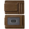 Toughergun Slim Minimalist Wallet for Men with Magnetic Money Clip
