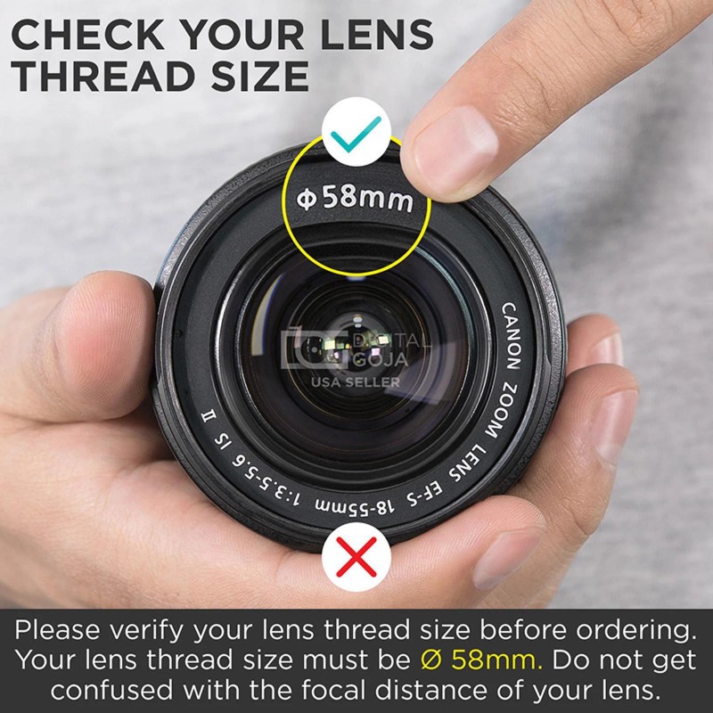 For Canon New 58mm 0.35X Fisheye Camera Lens Wide Angle